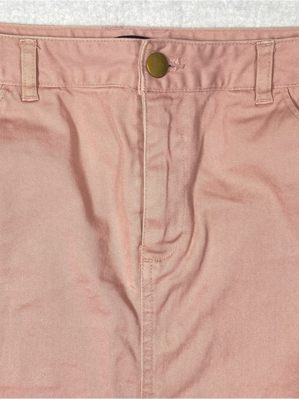 Forever 21 Mini Jean Skirt Women's M Dusty Rose Pink Y2K Pockets Flirty Denim - Picture 3 of 11